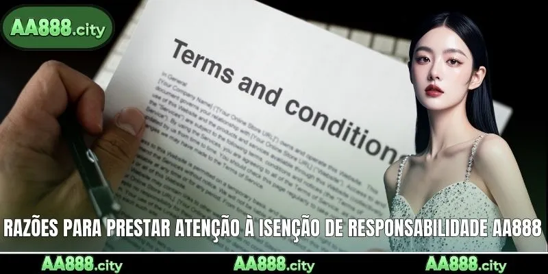 Razões para prestar atenção à isenção de responsabilidade AA888